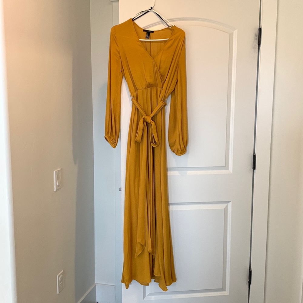 Mustard Gold maxi dress